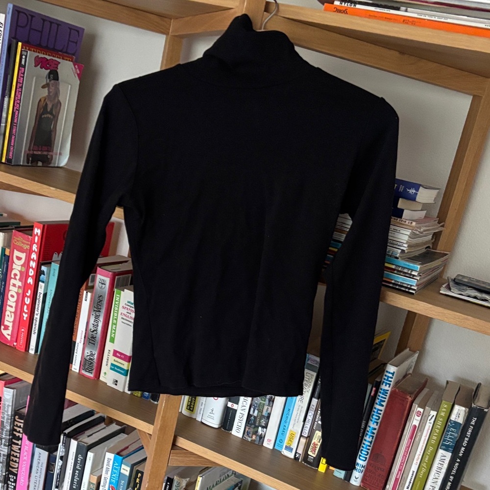 Elegant Black Long Sleeve Women's Top